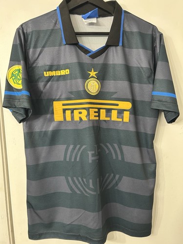 INTER MILAN RONALDO 1997 1998 RETRO VINTAGE FOOTBALL SHIRT JERSEY AWAY SIZE S - Picture 3 of 10