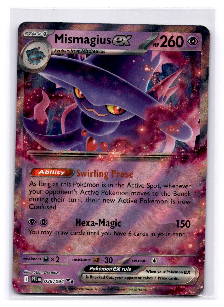 Mismagius ex - Double Rare ME02: Phantasmal Flames 036/094 LP-NM