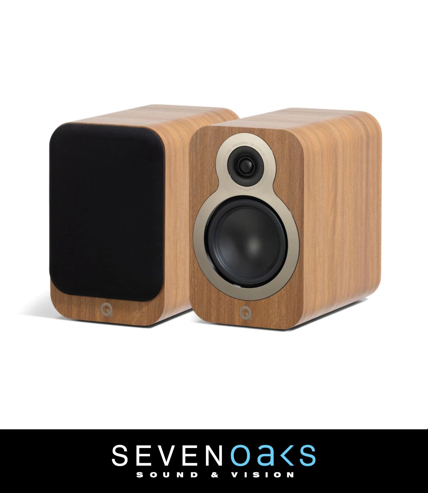 Q Acoustics 3020c Bookshelf Speakers - Oak