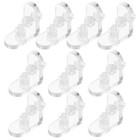  10 Pcs Clear Acrylic Brackets L-Shaped Corner Protector Braces for Wood