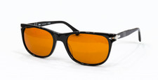 Persol Sunglasses PO3291S Black/Brown 57-19-145mm With Case New