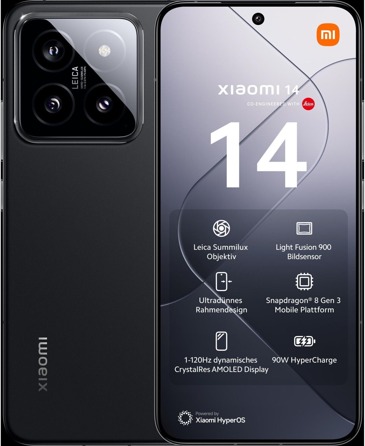 XIAOMI 14 5G 256 Go Noir Reconditionné Etat correct