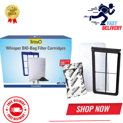 Tetra Whisper Bio-Bag Filter Aquarium Cartridges, Large Filter for Freshwater an