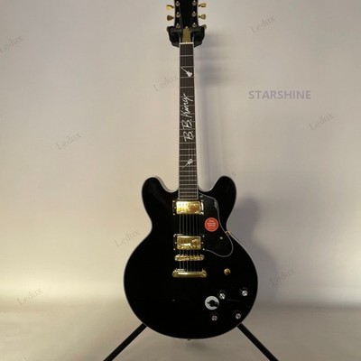 BB king Electric Guiar Gold Parts Maple Body gold part Rounded fret Edge fast