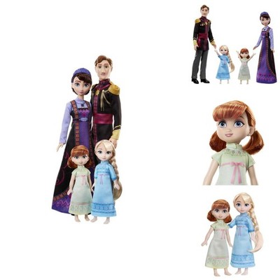 Mattel Disney Frozen Royal Family 4 Dolls Including Toddler Anna And Elsa Hnd27