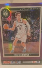 2024-25 Panini Nba Hoops - Brook Lopez #103 Premium Purple Prizm 210/249 Bucks
