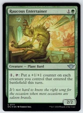 Raucous Entertainer U Outlaws of Thunder Junction # 177 NM Foil