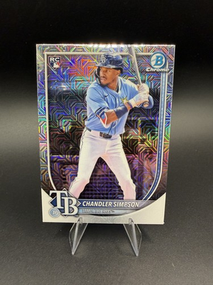 #ad #ad 2025 Bowman Chrome Chandler Simpson #18 Mega Box Mojo Refractor RC $2.17