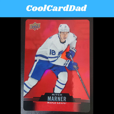 Mitch Marner 2020-21 Tim Hortons Red Die Cut #DC-9 Toronto Maple Leafs