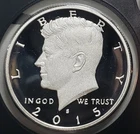 2015-S Kennedy Half Dollar Silver Proof Gem Cameo