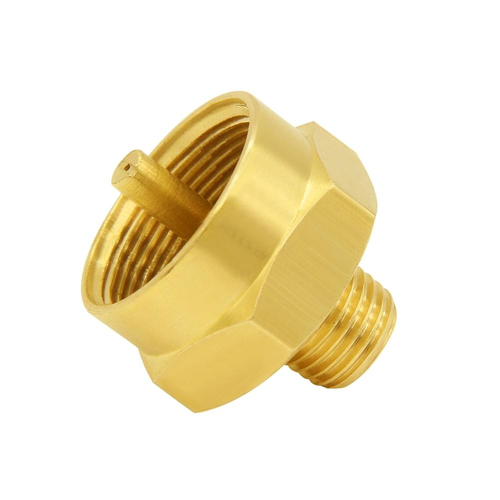 1LB Propane Gas Bottle Refill Adapter 1/4 Male NPT Thread X 1-20 Female Throwa