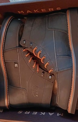 QLTY  Men's 6'' Leather Moc Toe JET Work Boot Size 14 D-  New