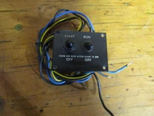 Hammond Organ B3 C3 A100 Start and Run Switch Assembly w/ plate and pilot wiring