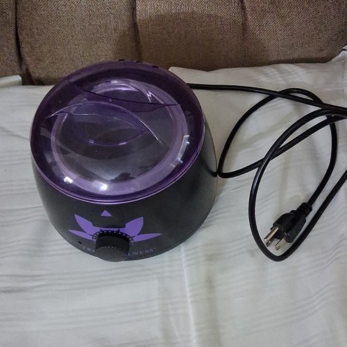 Stress Wellness Single Wax Pot Heater Warmer Machine, Analog, Black/Purple