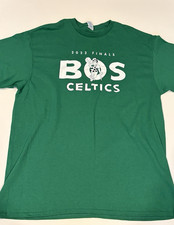 2022 CELTICS NBA FINALS SHIRT Green XL New, Unworn