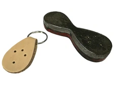 Teardrop Key Fob w/ Holes Clicker Die - Leather Cutting Tool - Steel Heavy Duty
