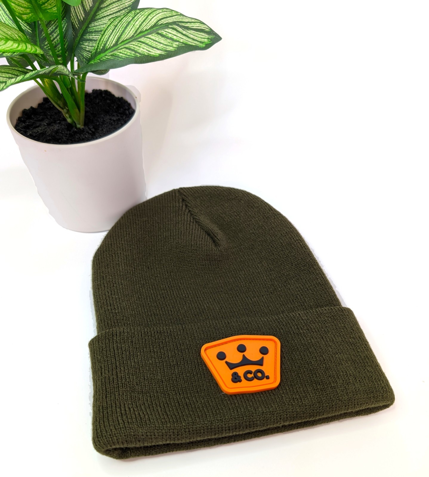 Scotty Cameron Beanie Crown & Co Olive Green / Yellow Crown 