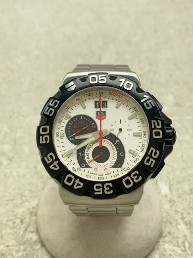 TAG Heuer Formula 1 Chronograph Grand Date Stainless Steel Watch White Silver CAH1011
