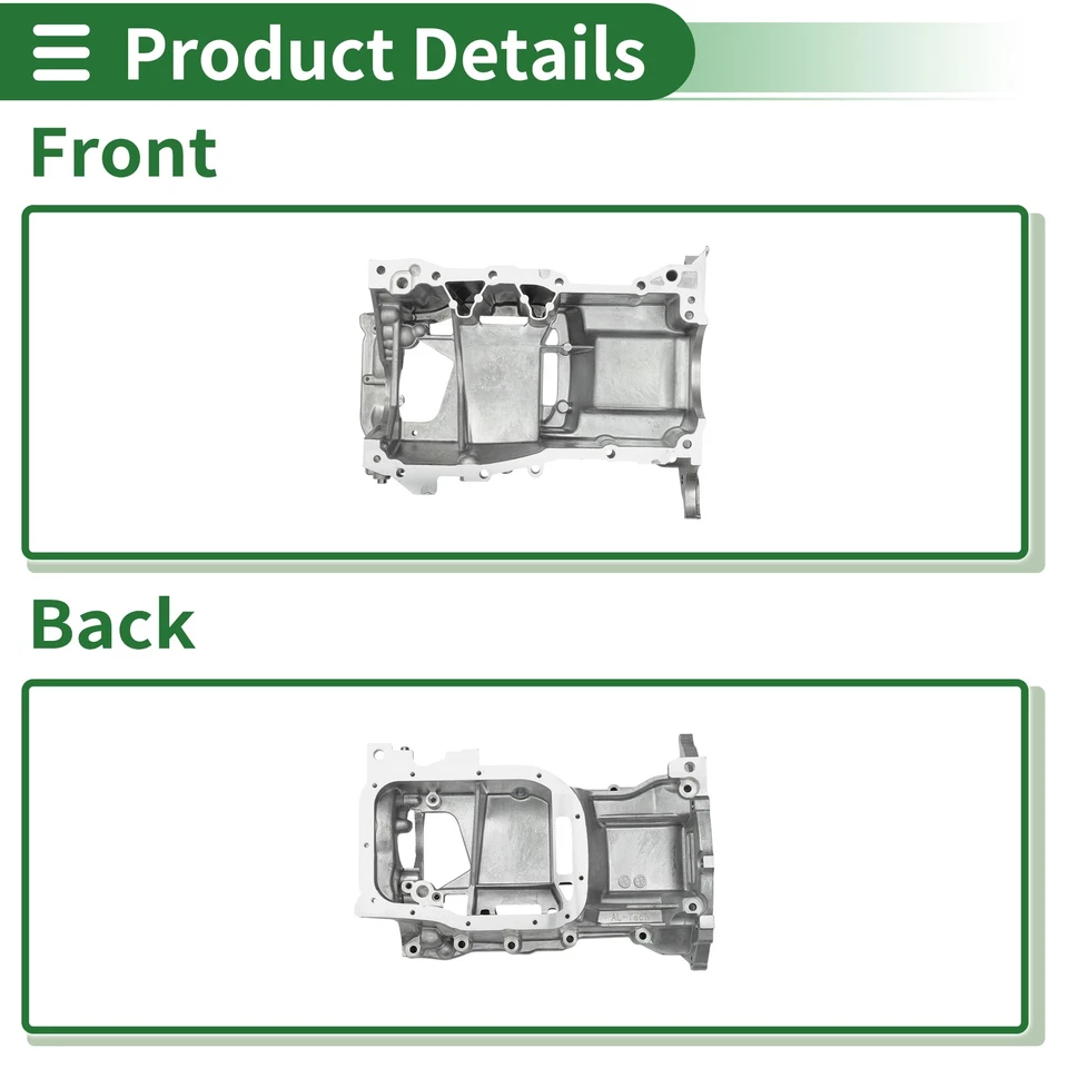 1 Pcs No.1142037010 Engine Oil Pan for Lexus CT200h 1.8L 2011-2017 Aluminum Foto 4 de 4