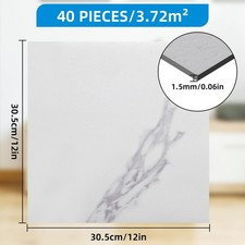 Vinyl floor tiles self adhesive easy to fit flooring DIY Kitchen Bathroom Home