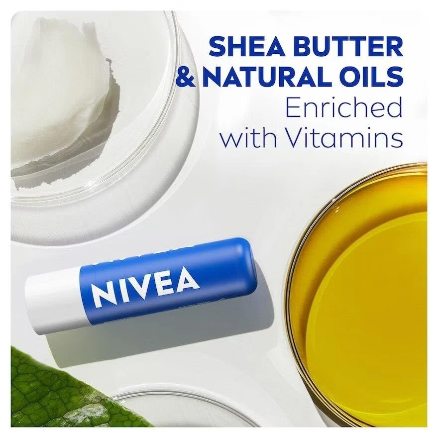 3x NIVEA Original Care Lip Balm 4.8g – 24h+ MoistureMoisturises  - Image 4 of 4