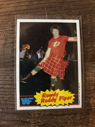 1985 WWF Rowdy Roddy Piper Trading Card (#7)