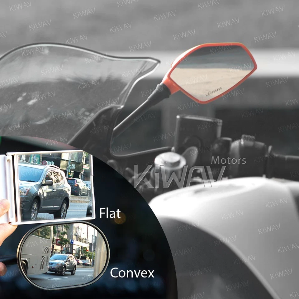 Обтекатель держатель зеркала оранжевый FIN e-mark выпуклый объектив регулируемый для YAMAHA YZF R3 - Изображение 4 из 4