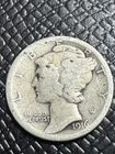 1916-s Mercury Dime, Better Date, First Year of Issue, 99c Shipping