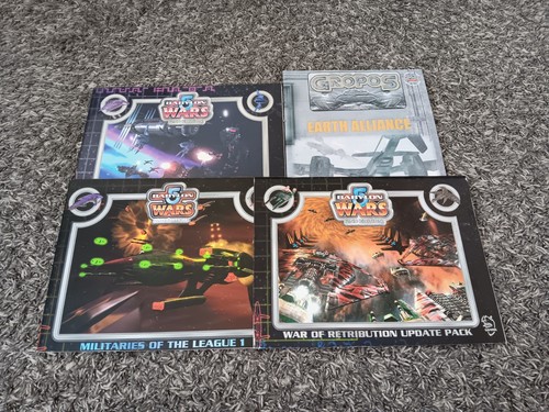 Babylon 5 Wars 2nd Edition Game Books Lot Of 4 Earth Alliance War Of Retribution