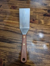 Vintage Ekco Spatula Stainless  Riveted Wood Handle.before 1992.exccond 9.5 Inch