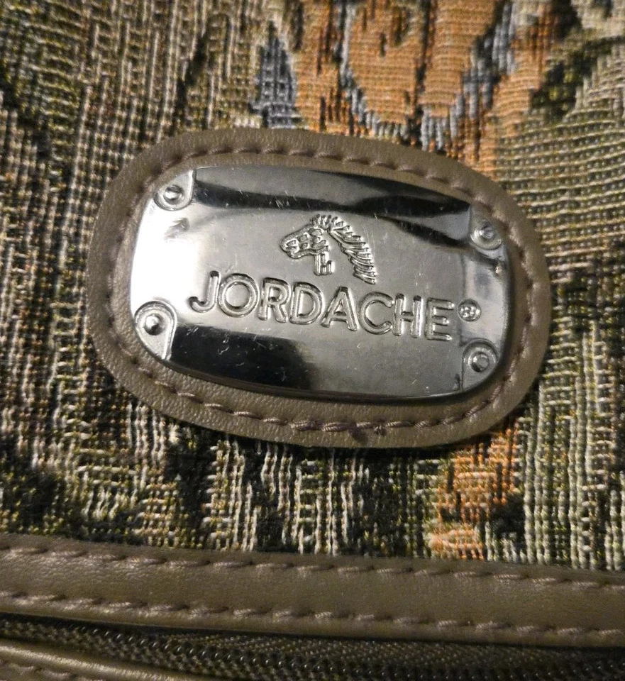 Bolsa de viaje vintage Jordache tapiz floral equipaje de mano años 90 LIMPIO Foto 2 de 4
