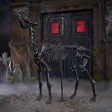 New 5.5 ft Grave & Bones LED Skeleton Pony – Home Depot Home Accents Holiday