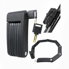 Compact Folding Bike Lock, 2.3ft Portable Heavy - Duty Anti - Theft High - Se...