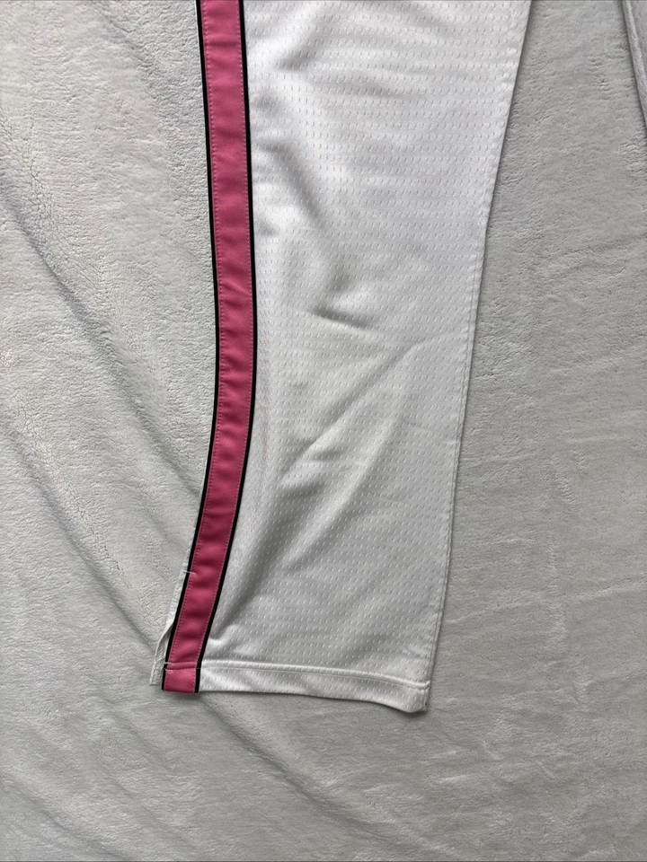 Pantalones deportivos vintage Nike para mujer pequeños 4-6 malla yoga blanco rosa salón Foto 4 de 4