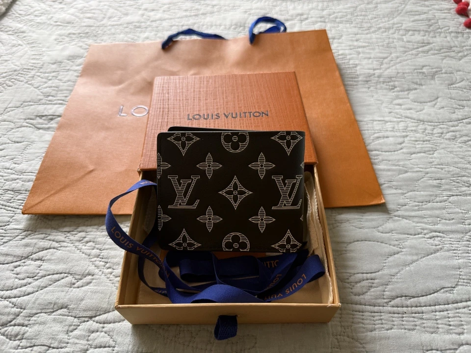 Louis Vuitton Portefeuille складного мужской бумажник монограмма тени, полный комплект - Изображение 3 из 4