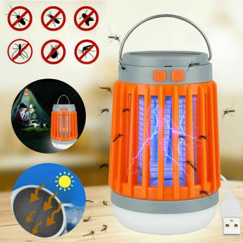 USB Mosquito Insect Killer Electric LED Light Fly Bug Zapper Catcher Lamp Solar - Picture 4 of 14