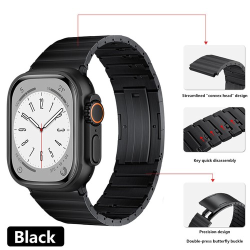 Titanium Band 38/40/41/42/44/45/49mm For Apple Watch Series 1-10/SE/Ultra Strap - 第 12/19 張圖片