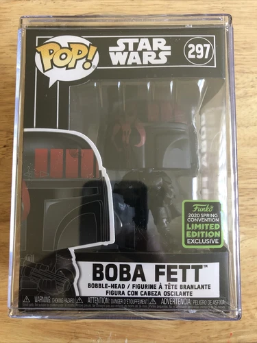 Funko POP! Star Wars Boba Fett Futura #297 ECCC Target Shared Exclusive in stack