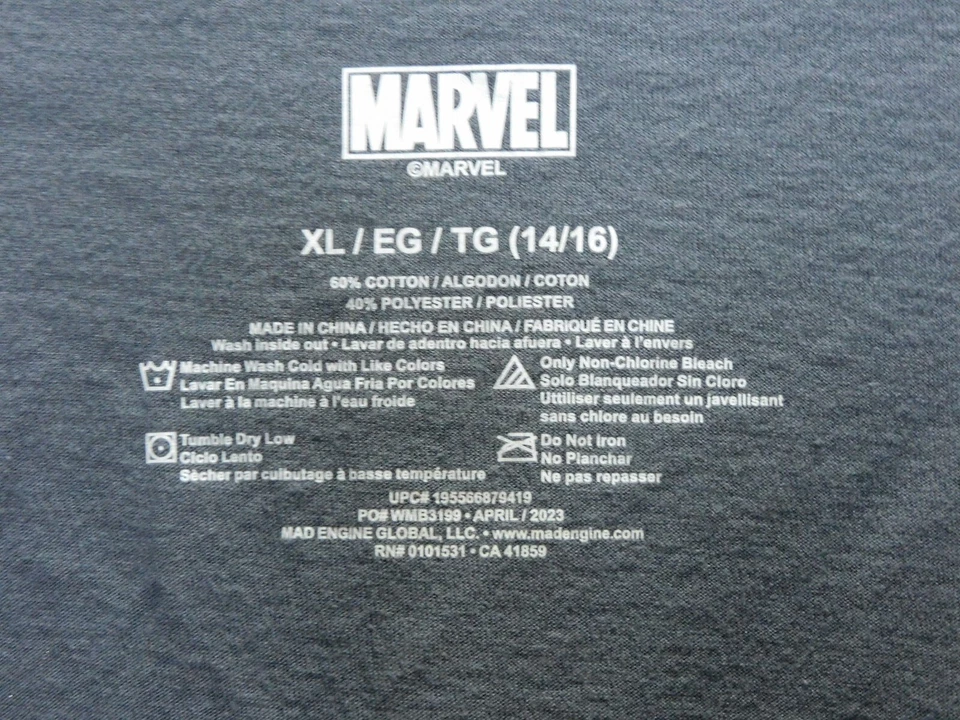 Marvel Spider Man Venom T-Shirt Long Sleeves Graphic Tee - Youth Size XL - Image 4 of 4