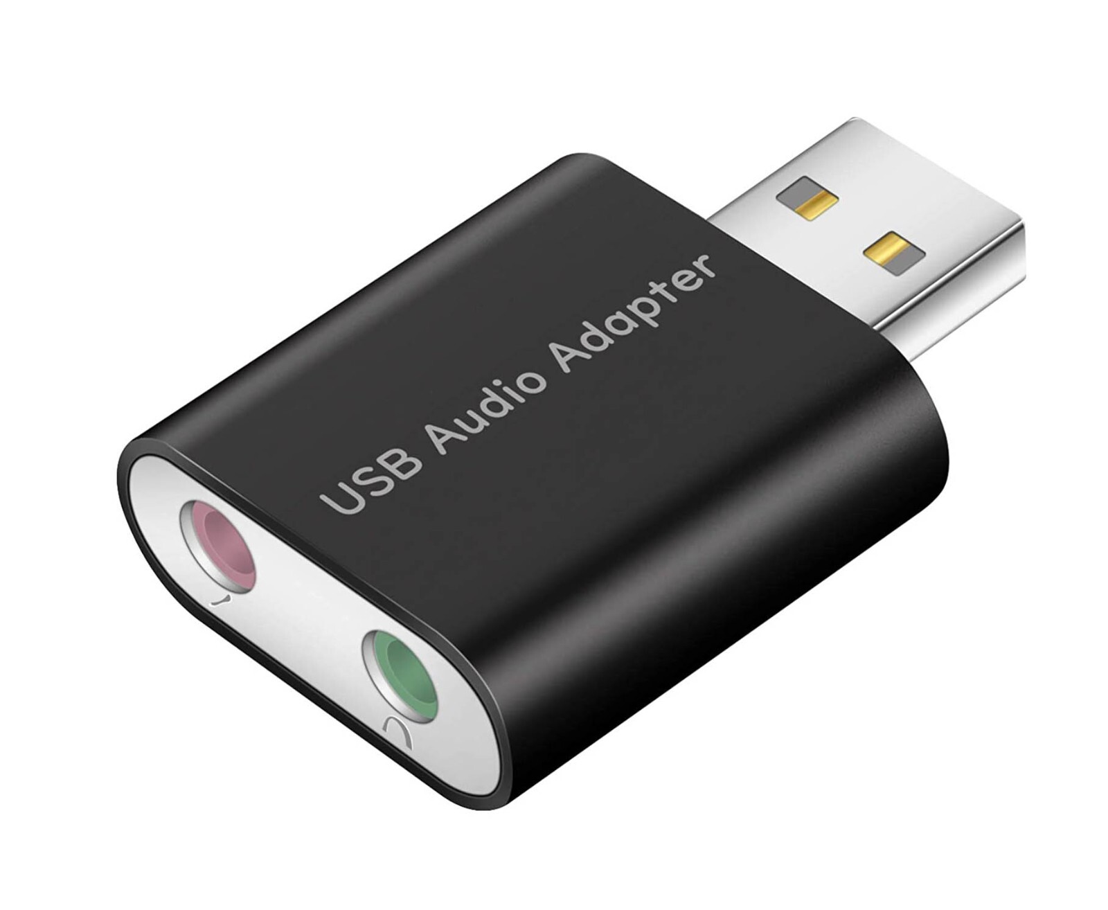 Plugable USB Audio Adapter with 3.5mm Speaker/Headphone & Microphone Jacks