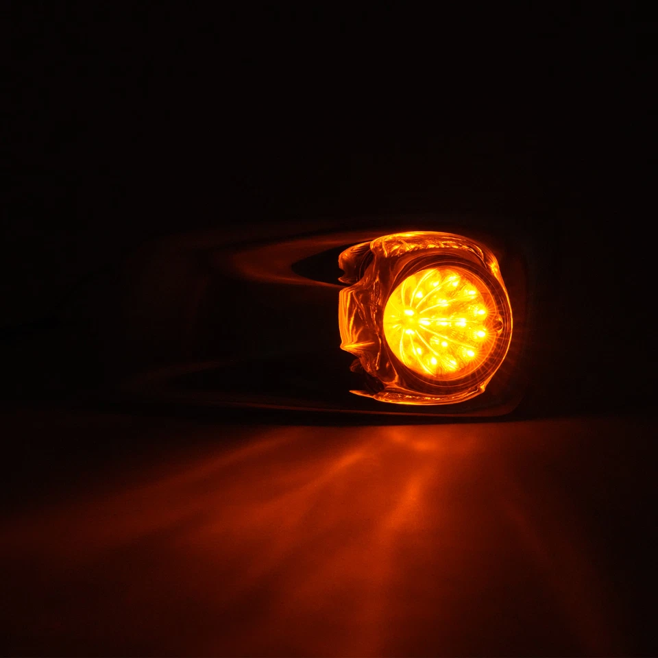 Lámpara antiniebla LED lateral izquierdo con bisel cromado transparente para Kenworth T660 2007-2017 Foto 4 de 4