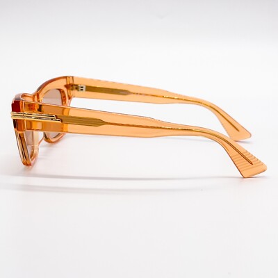 NEW BOTTEGA VENETA BV1122S 007 ORANGE BEIGE SQUARE WOMEN SUNGLASSES NEW BOTTEGA VENETA BV1122S 007 ORANGE BEIGE SQUARE WOMEN  main image 2