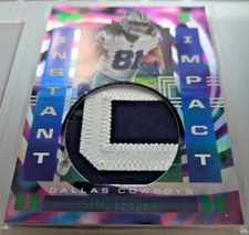 Simi Fehoko 2021 Panini Illusions Instant Impact patch # II-SF (#d 7/10)