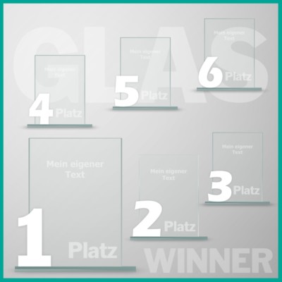 6 glass goblets series WINNER with laser engraving buy cheap OUR BUYING TIP!
