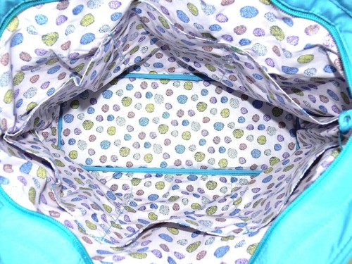 Vera Bradley Large Tote Happy Blooms Bag Embroidered Flowers Quilted NEW - Picture 9 of 13