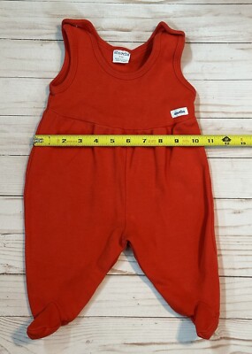 Absorba Vintage Red Baby Sleeveless CottonPajama Type Outfit Size