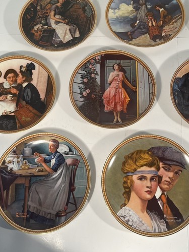 Knowles Norman Rockwell Rediscovered Women Plates #1-12 Ltd Edition Collection - Picture 4 of 9