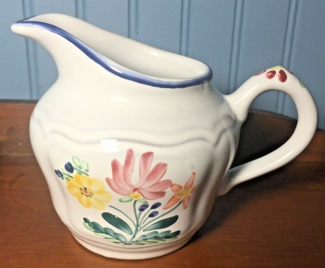 Herend Village Pottery Bouquet Pattern Creamer Handpainted Hungary eBay