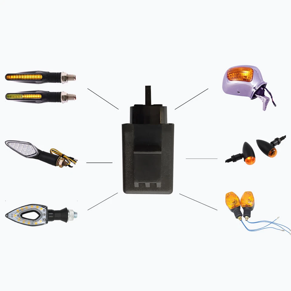 Универсальное 3-контактное мигающее светодиодное реле детали для мотоцикла указатель поворота - Изображение 3 из 4