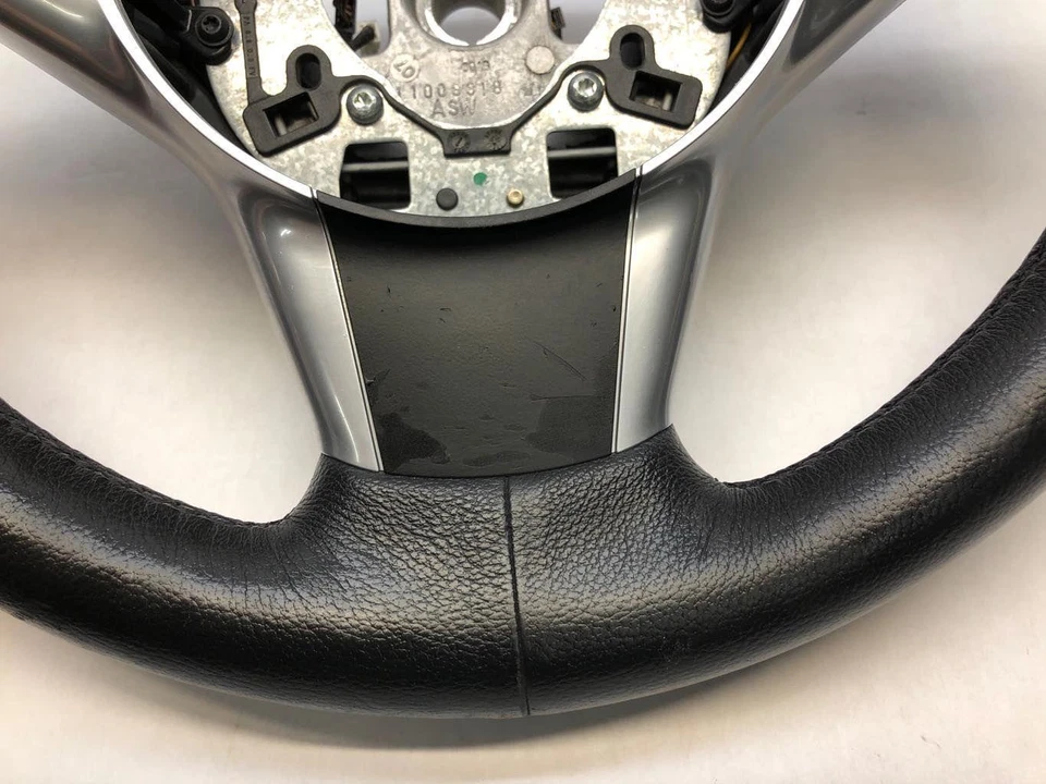 2008 宝马 535xi 轿车/旅行车 A/T 黑色皮革 3 辐条运动方向盘 — 第 3/4 张图片